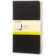 Schrift Moleskine 130x210mm blanco 160 pagina's 70gr zwart set à 3 stuks