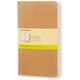 Schrift Moleskine 130x210mm blanco 160 pagina's 70gr kraft set à 3 stuks