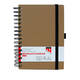 Notitieboek Quantore A5 spiraal lijn 192blz 80gr kraft
