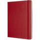 Notitieboek Moleskine XL 190x250mm lijn hard cover scarlet red