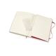 Notitieboek Moleskine XL 190x250mm lijn hard cover scarlet red