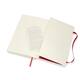 Notitieboek Moleskine large 130x210mm lijn soft cover scarlet red