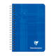 Notitieboek Clairefontaine 95x140mm 180 pagina's spiraal lijn assorti