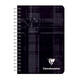 Notitieboek Clairefontaine 95x140mm 180 pagina's spiraal lijn assorti