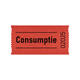 Consumptiebon Combicraft 57x30mm 2-zijdig 2x1000 stuks rood