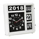 Wandklok Perel analoog 310x310mm nederlandse versie wit