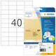 Etiket HERMA 4684 52.5x29.7mm A4 folie transparant mat
