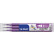 Rollerpenvulling Pilot friXion medium paars set à 3 stuks