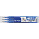 Rollerpenvulling Pilot friXion medium hemelsblauw set à 3 stuks