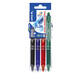 Rollerpen PILOT friXion clicker medium basis assorti Set2Go à  4 stuks