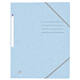Elastomap Oxford Top File+ A4 3 kleppen 390gr pastel blauw