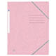 Elastomap Oxford Top File+ A4 3 kleppen 390gr pastel roze