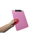 Klembord MAUL A4 staand transparant PS neon roze