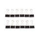 Papierklem MAUL 215 foldback 25mm capaciteit 9mm zwart 12 stuks