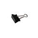 Papierklem MAUL foldback 215 13mm zwart 12 stuks