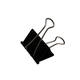 Papierklem MAUL foldback 215 zwart 6 stuks