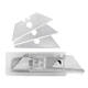 Reservemessen Westcott 18mm voor E-84019 10 stuks