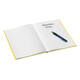 Notitieboek Leitz WOW A4 160blz 90gr lijn geel