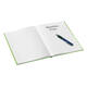 Notitieboek Leitz WOW A5 160blz 90gr lijn groen