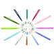 Brushpen Pentel Sign SES15C pastel assorti 12 stuks