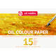 Olieverfpapier Talens Art Creation 15 witte vellen 300gr A4 geel
