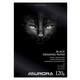 Tekenblok Aurora A4 20 vel 120 gram zwart tekenpapier