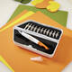 Precisiemes Fiskars Medium Duty set à 12 mesbladen wit