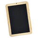 Krijtbord Giotto houten frame 180x260mm geruit zwart