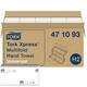 Handdoek Tork H2 Xpress Universal multifold 1-laags 213x234mm 20x250 vel wit 471093