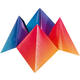 Vouwblaadjes Folia 100gr 15x15cm 100 vel regenboog