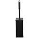 Toiletborstelset Quartzline rvs zwart 448951