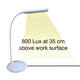 Bureaulamp Unilux Nelly led wit