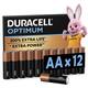 Batterij Duracell Optimum 12x AA