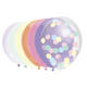 Ballon Haza uni 30cm 10 stuks pastel assorti