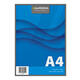 Schrijfblok Aurora A4 ruit 5x5mm 100 vel 60gr blauw