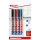 Whiteboardmarker edding 250 rond 1.5-3mm assorti blister à 4 stuks