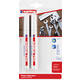 Paintmarker edding 750 op oliebasis 2-4mm wit blister à 2 stuks