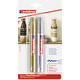 Paintmarker edding 750 op oliebasis 2-4mm goud en zilver blister à 2st