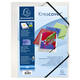 Elastomap Exacompta Kreacover A4 3 kleppen PP assorti