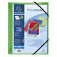 Elastomap Exacompta Kreacover A4 3 kleppen PP assorti