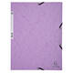 Elastomap Exacompta Aquarel A4 3 kleppen 400gr glanskarton assorti