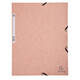 Elastomap Exacompta Aquarel A4 3 kleppen 400gr glanskarton roze