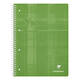 Collegeblok Clairefontaine Studium A4+ ruit 5x5mm 4-gaats 80 pagina's assorti