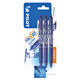 Rollerpen PILOT friXion clicker medium blauw blister à 3 stuks