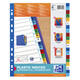 Tabbladen Oxford A4+ 11-gaats 20-delig A-Z PP kleur