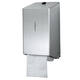 Toiletpapierdispenser Euro Products systeemrol duo zilver 438001
