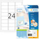 Etiket HERMA 4500 A4 63.5x33.9mm premium wit 600 stuks