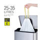 Afvalzak EKO MDPE type E met trekband 55x70cm 25-35L wit rol à 12 stuks