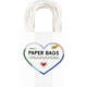 Tas met handvat Folia kraftpapier 110gr 12x15x5.5cm 20 stuks wit