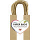 Tas met handvat Folia kraftpapier 125gr 12x15x5.5cm 20 stuks naturel